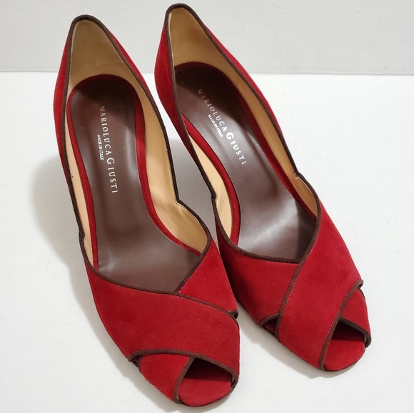 MARIOLUCA GIUSTI FIRENZE Pump Heel Peep-toe Shoes - Picture 1 of 7